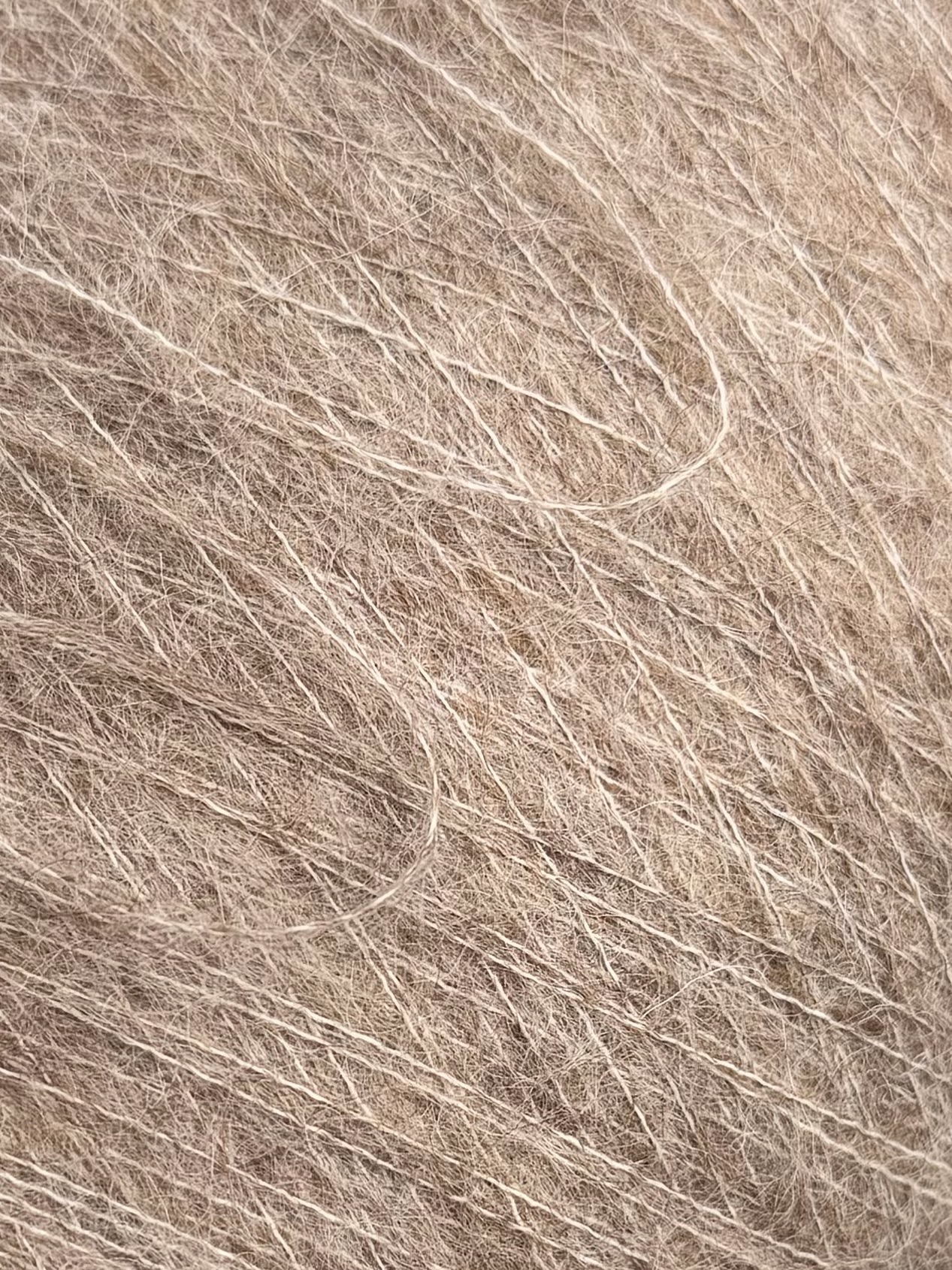 Zimpfer Wolle Selezione Royal Kid 1000m/100g – Mohair Alpaka Kaschmir Garn col. Taupe Melange